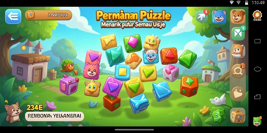 Tangkapan layar menggambarkan gameplay menantang dari 234E.