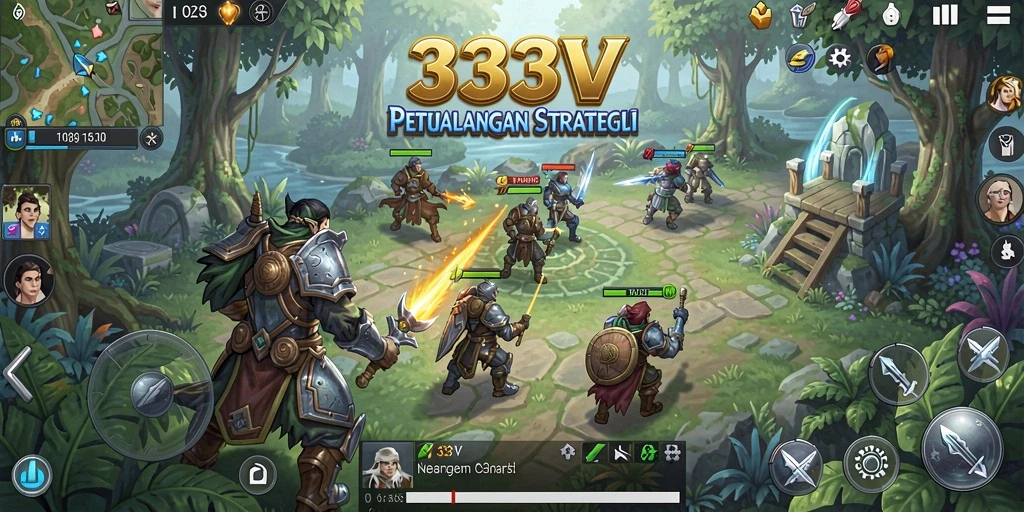 Screenshot gameplay SLG yang menampilkan aksi pertempuran strategis.