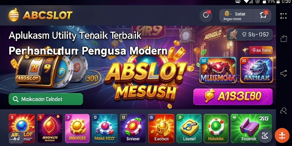 Tampilan antarmuka ABCSLOT yang intuitif untuk aplikasi Utility.