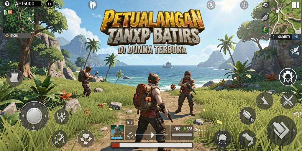 Tampilan gameplay menarik di dunia terbuka API5000.