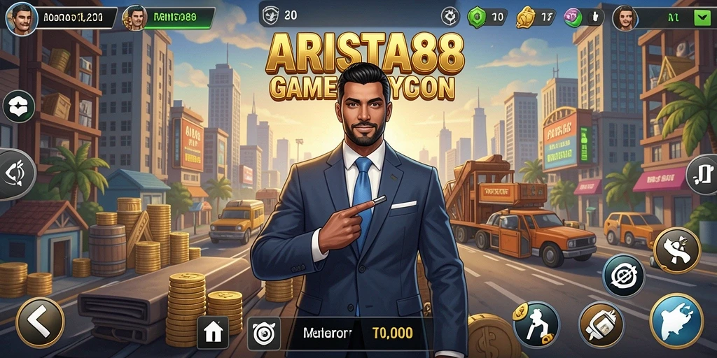 Tampilan gameplay ARISTA88 yang menantang dan interaktif.