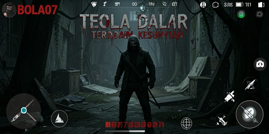 Tampilan gameplay menegangkan dalam BOLA07 yang penuh teror.