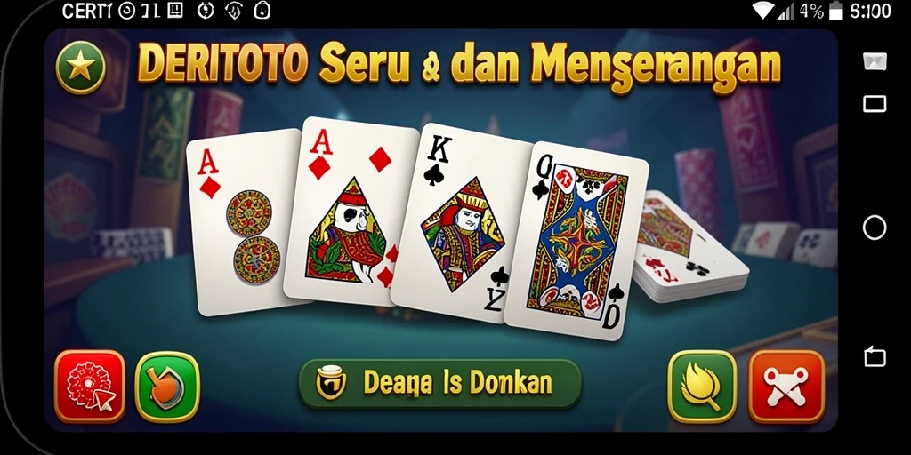 Screenshot gameplay CERITOTO yang menampilkan aksi seru Domino.