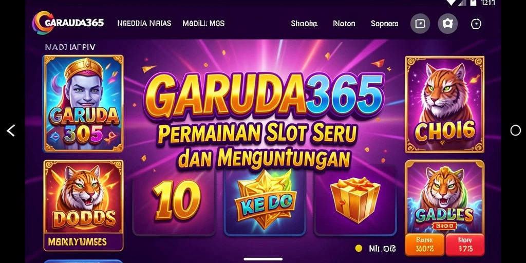Tampilan gameplay menarik dari GARUDA365 yang penuh warna dan menarik.