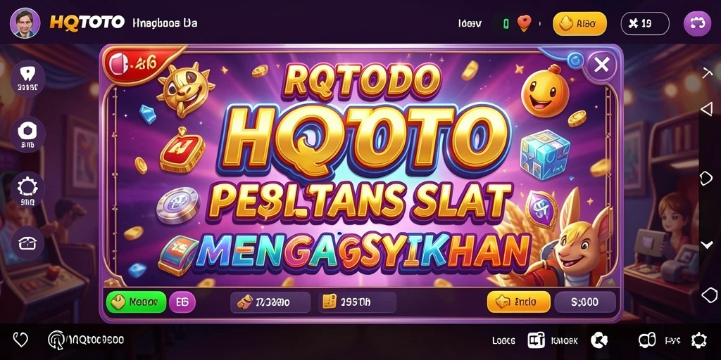 Tangkapan layar gameplay HQTOTO dengan grafis slot yang menarik.