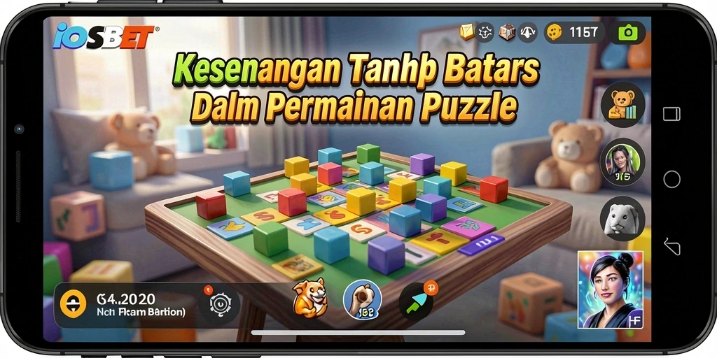 Tangkapan layar menunjukkan gameplay menantang dari IOSBET dengan teka-teki menarik.