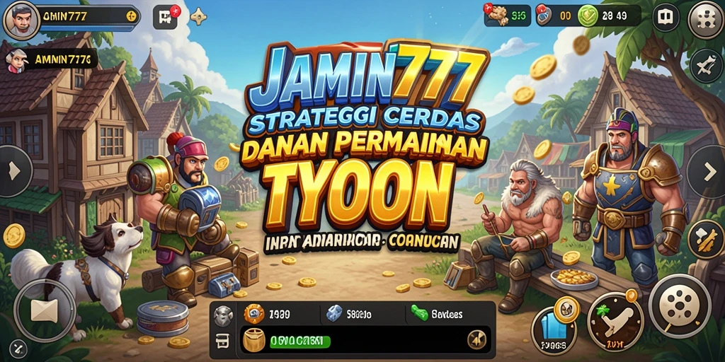 Tampilan gameplay <strong>JAMIN777</strong> yang menarik dan strategis dalam bisnis Tycoon.