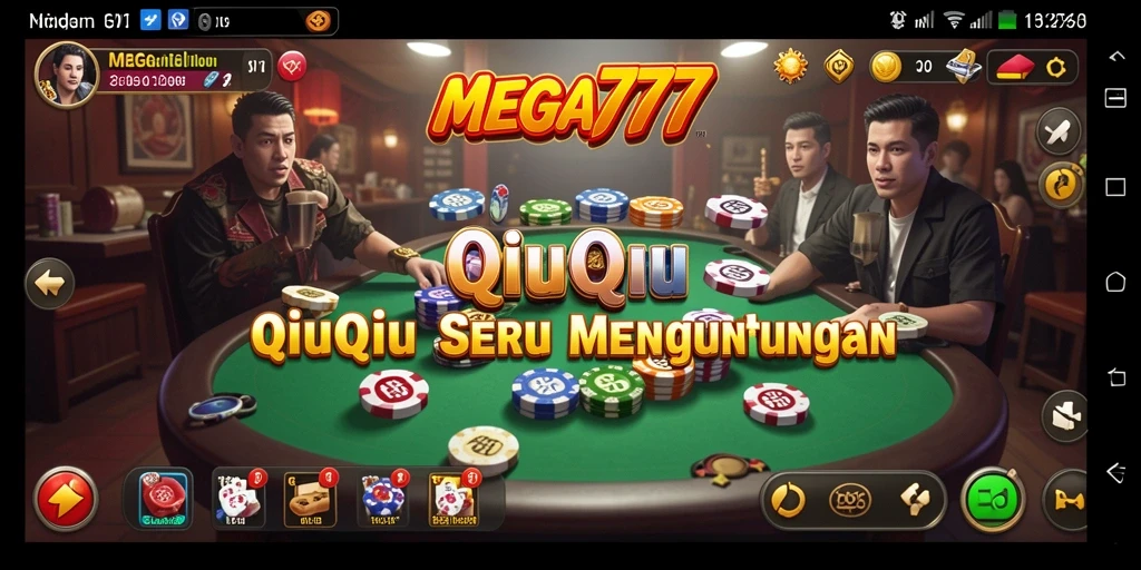 Tampilan menarik dari gameplay QiuQiu MEGA777.