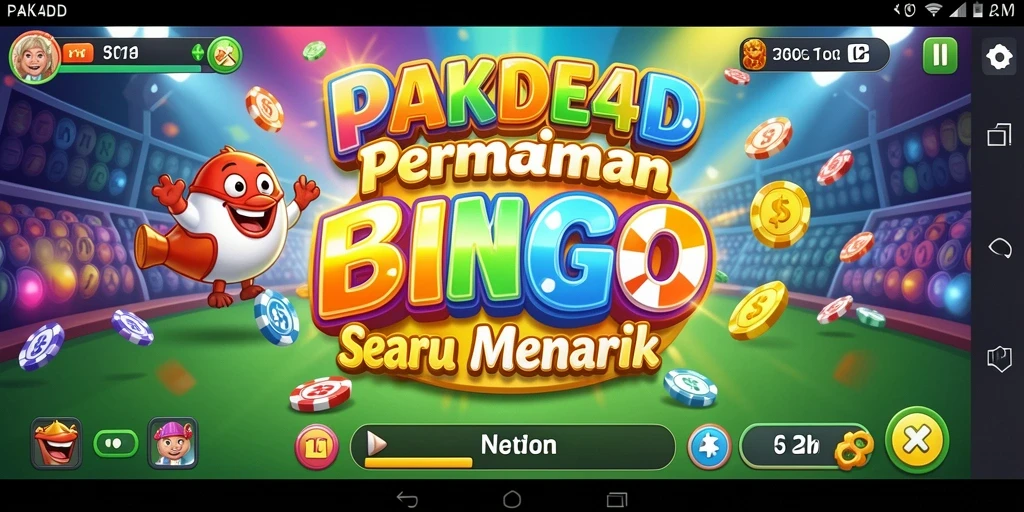 Tampilan menarik dari gameplay Bingo di PAKDE4D.
