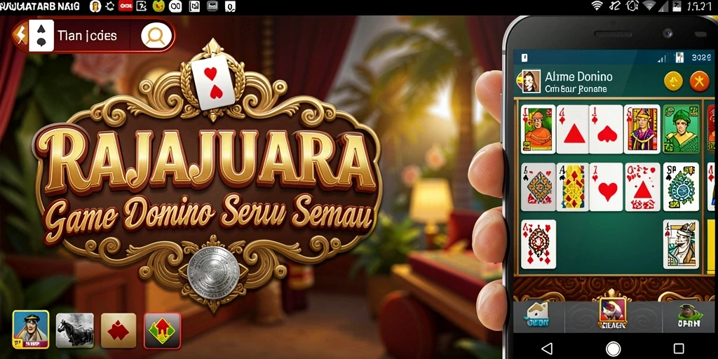 Screenshot menampilkan gameplay seru RAJAJUARA di Domino.