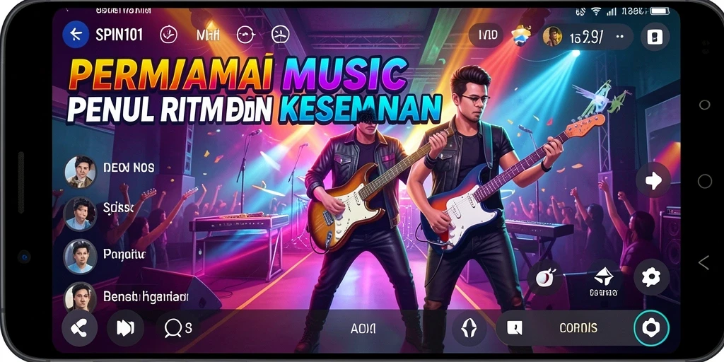 Tampilan gameplay SPIN101 yang interaktif dan menarik.