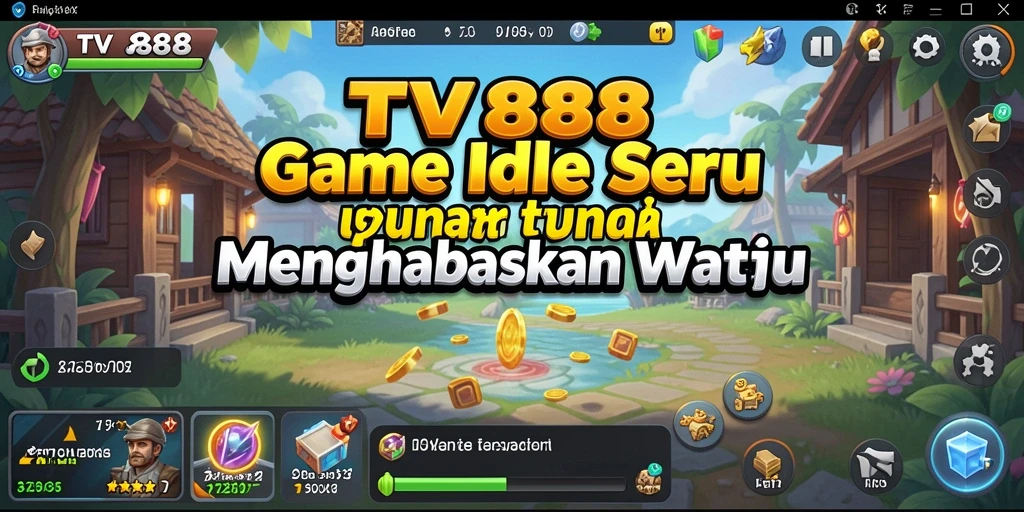 Tampilan screenshot utama TV888 menampilkan aksi gameplay Idle yang seru.