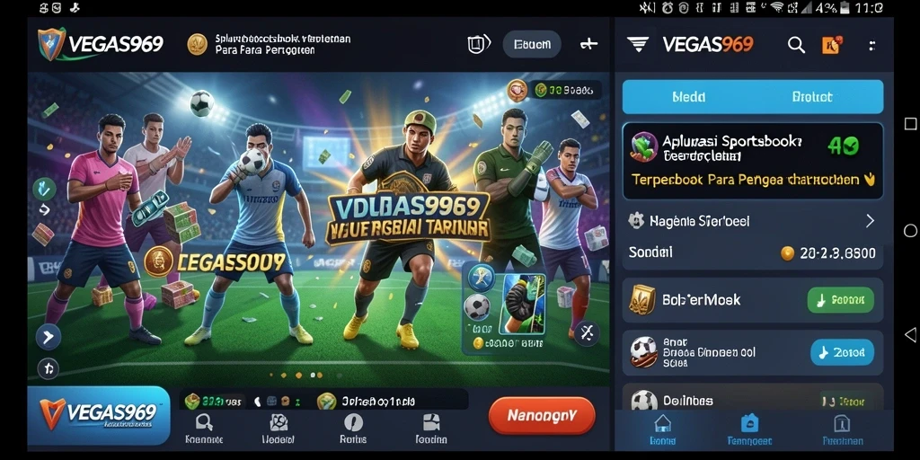 Tampilan utama VEGAS969 dengan opsi taruhan olahraga yang beragam.