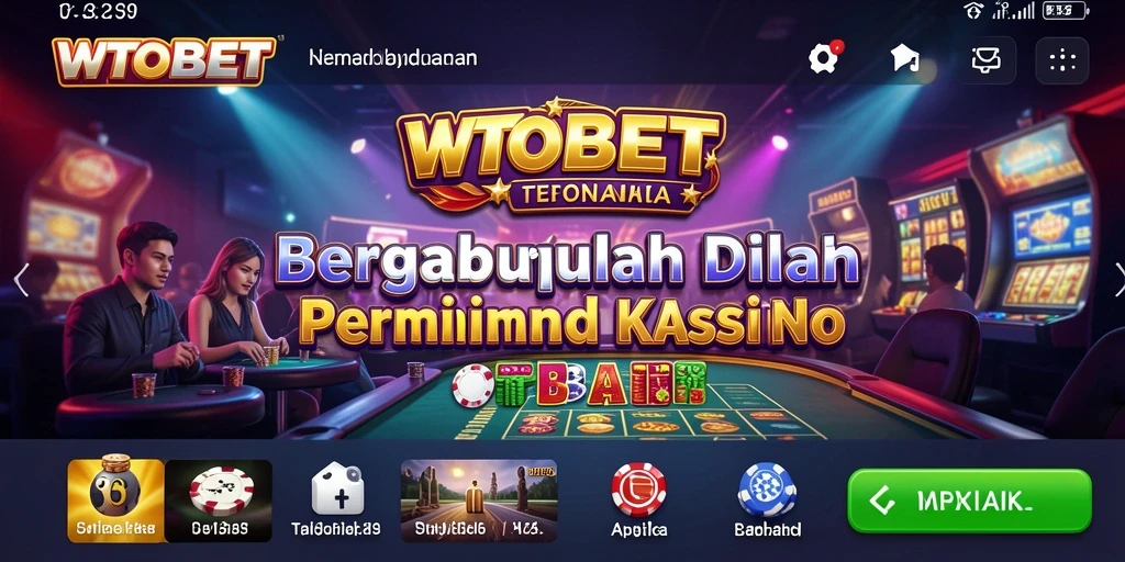 Tampilan menarik dari gameplay Kasino di WTOBET.