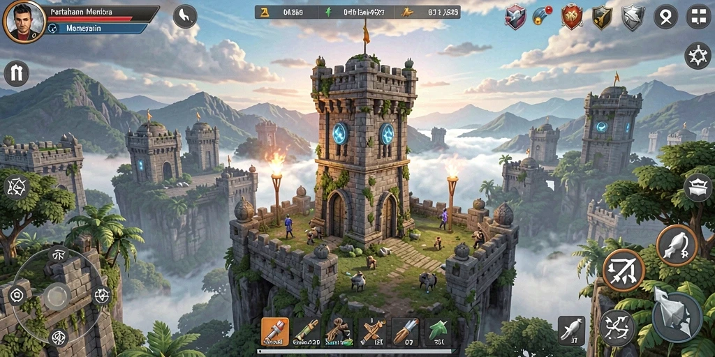 Tampilkan gameplay dinamis dan serangan musuh di ZK7.